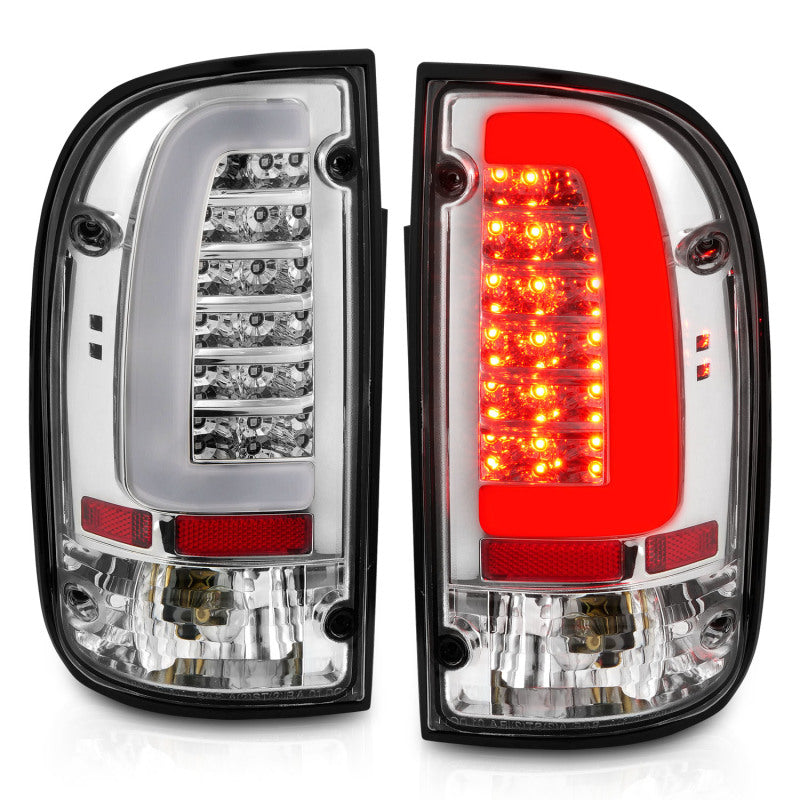 Load image into Gallery viewer, ANZO 95-00 Toyota Tacoma LED Taillights Chrome Housing Clear Lens (Pair)
