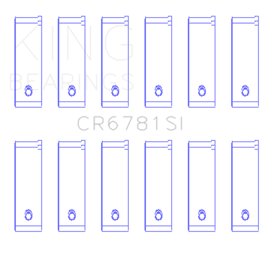 King Engine Bearings 01/98-12/09 Chrysler 167CI / 2.7 Liter EER V6 Rod Bearing Set