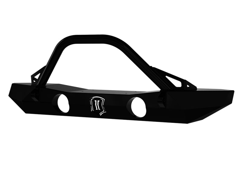 Load image into Gallery viewer, ICON 07-18 Jeep Wrangler JK Pro Series Mid Width Front Bumper w/Bar/Tabs
