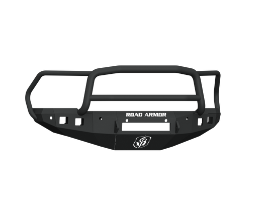 Road Armor 16-18 Ram 2500 Stealth Front Bumper w/Lonestar Guard/6 Sensor Holes - Tex Blk