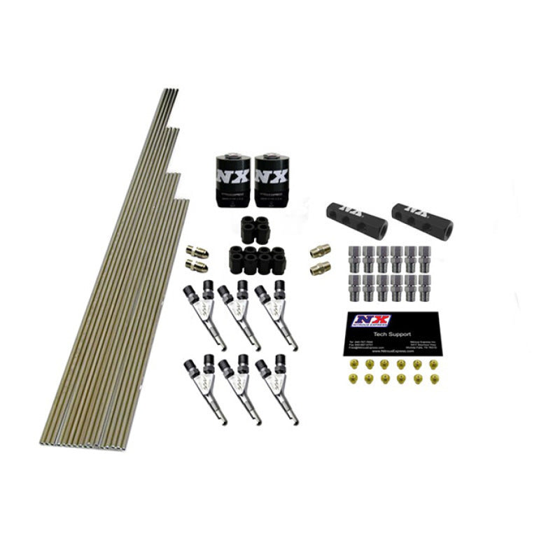 Load image into Gallery viewer, Nitrous Express 6 Cyl SSV/Std Plumb Kit w/2 Solenoids &amp; 150HP Jets Incl Hardware

