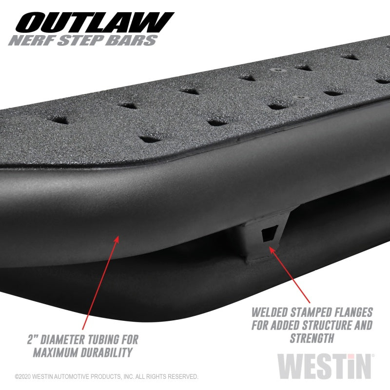 Load image into Gallery viewer, Westin 2020 Jeep Gladiator Outlaw Nerf Step Bars - Textured Black
