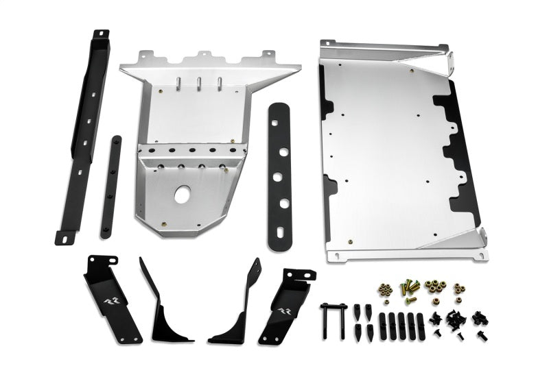 Load image into Gallery viewer, Rugged Ridge 18-23 Jeep Wrangler JLU 4dr Alum. Skid Plate for Engine/Trans - Tex. Blk
