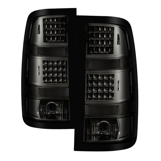 xTune GMC Sierra 07-13 (Not Fit 3500 Dually 4 Rear Wheels) LED Tail Lights Smoked ALT-JH-GS07-LED-SM