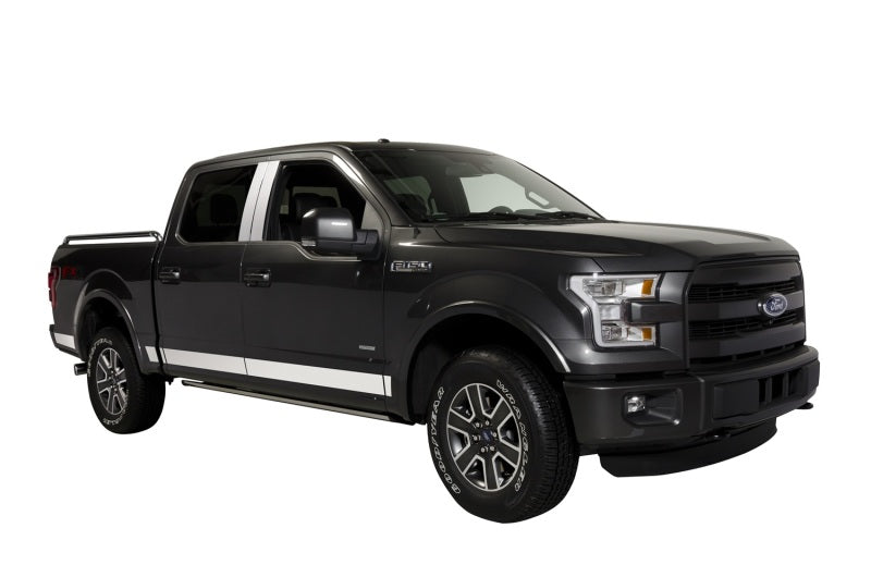 Load image into Gallery viewer, Putco 15-20 Ford F-150 Super Crew Cab 5.5ft Short Box (4.25in Tall - 12pcs) SS Rocker Panels
