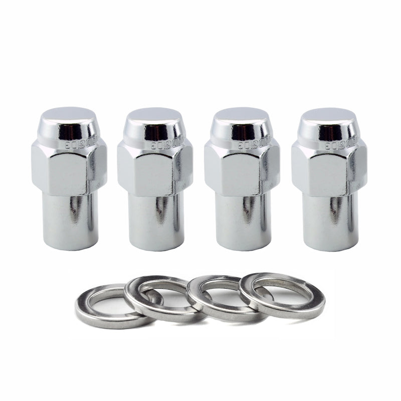 Load image into Gallery viewer, McGard Hex Lug Nut (Reg. Shank - .746in.) 7/16-20 / 13/16 Hex / 1.65in. Length (4-Pack) - Chrome
