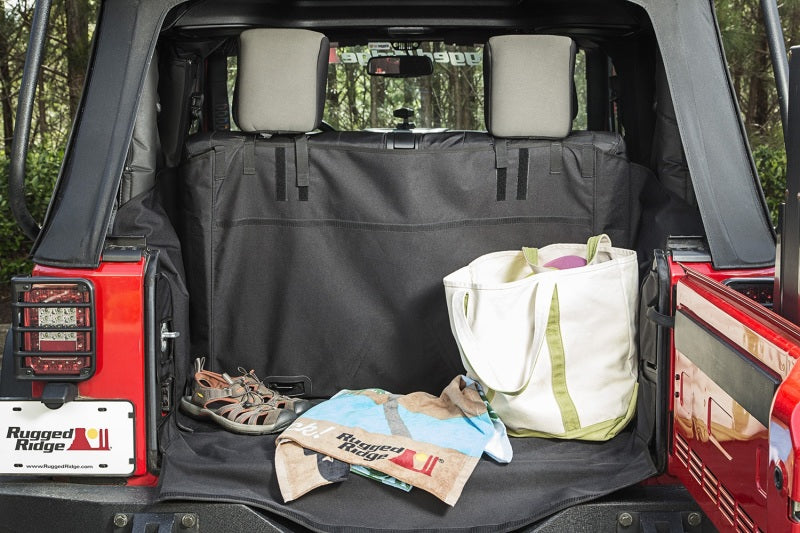 Load image into Gallery viewer, Rugged Ridge C3 Cargo Cover W/O Subwoofer 07-18 Jeep Wrangler JK 2 Door
