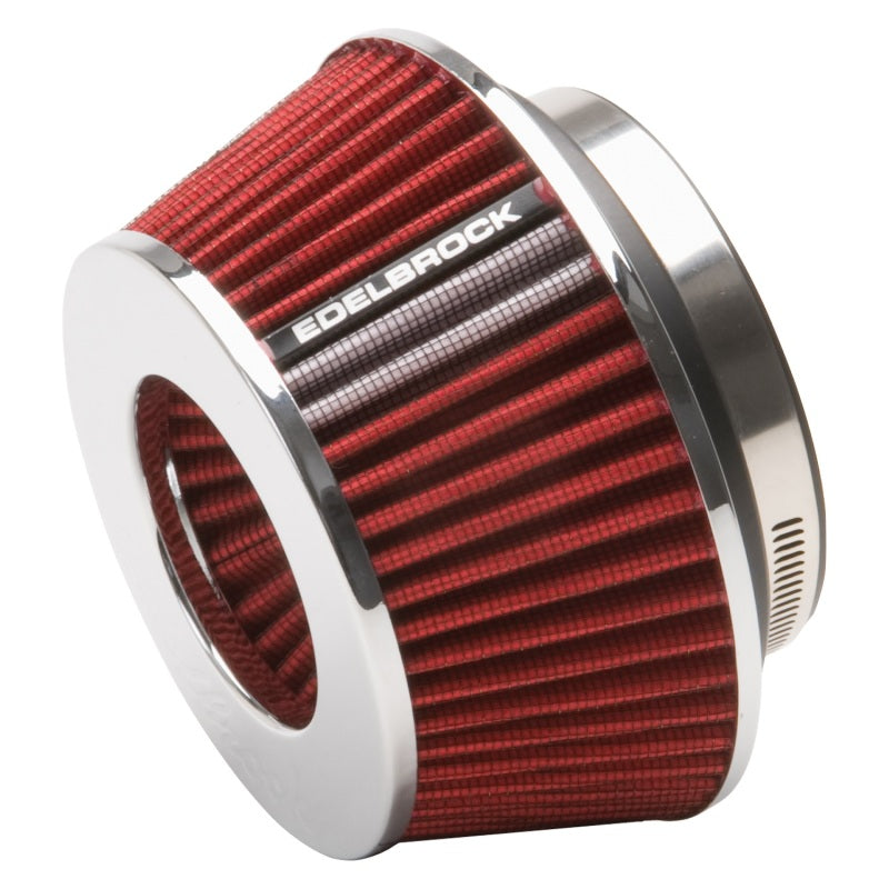 Load image into Gallery viewer, Edelbrock Air Filter Pro-Flo Series Conical 3 7In Tall Red/Chrome
