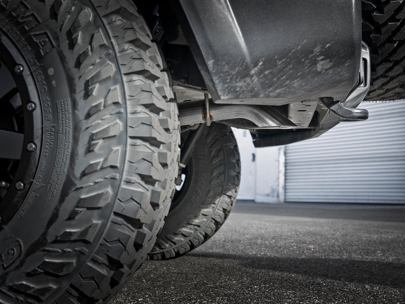 Load image into Gallery viewer, aFe MACH Force-Xp 2.5in 409SS Axle-Back Hi-Tuck Exhaust System 18-20 Jeep Wrangler (JL) V6 3.6L
