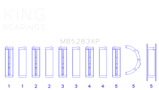 King Engine Bearings Performance Main Race Bearing Set - Size STD