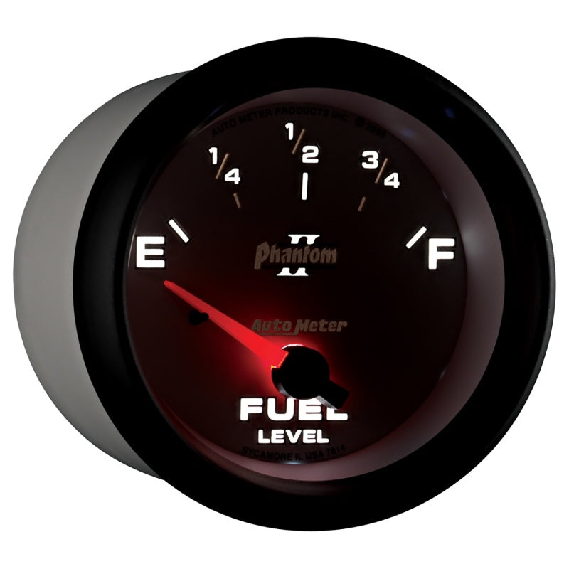 Load image into Gallery viewer, AutoMeter Gauge Fuel Level 2-5/8in. 0 Ohm(e) to 90 Ohm(f) Elec Phantom II
