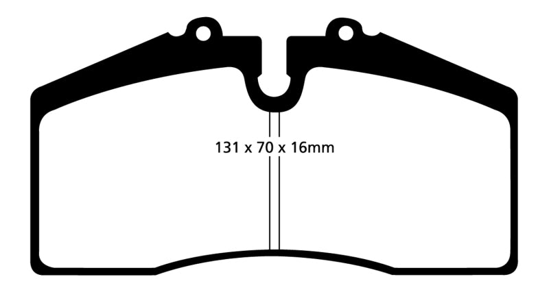 Load image into Gallery viewer, EBC 05+ Ford Saleen Mustang Brembo front calipers Redstuff Front Brake Pads
