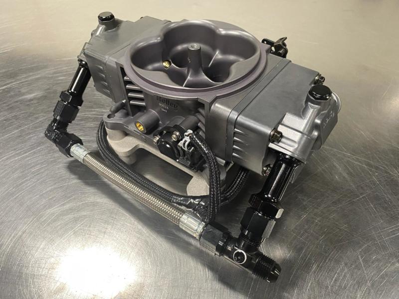 Load image into Gallery viewer, Fragola 8AN Holley Term Stealth EFI Feed Line Kit - Stainless Hose

