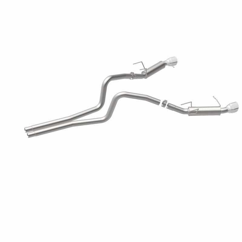Load image into Gallery viewer, Magnaflow 2014 Ford Mustang V6 3.7L Comp Series Dual Split Rear Polished Stainless C/B Perf Exhaust

