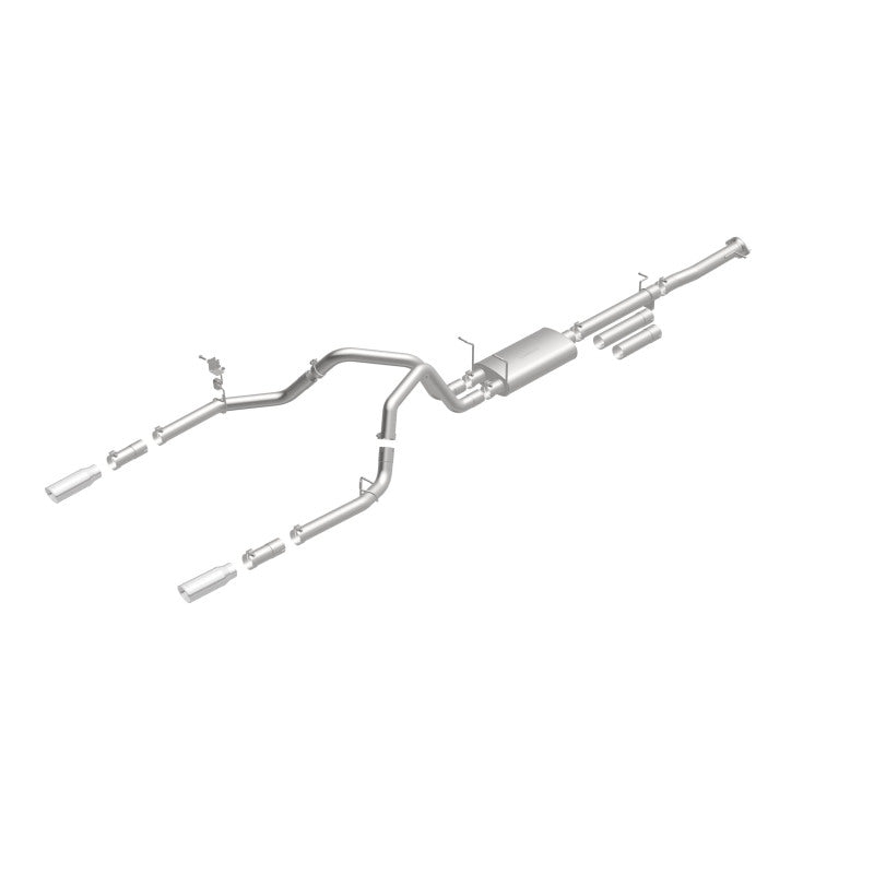 Load image into Gallery viewer, MagnaFlow Stainless Cat-Back Exhaust 2015 Chevy Silverado 2500HD 6.0L Dual Split Rear Exit 4in
