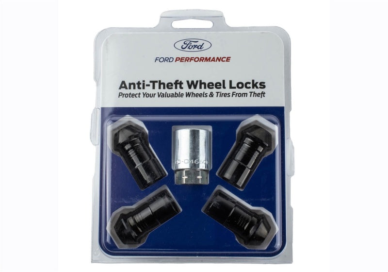 Load image into Gallery viewer, Ford Racing M14 x 1.5 Black Security Lug Nut Kit - Set of 4
