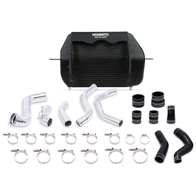 Load image into Gallery viewer, Mishimoto 2011-2014 Ford F-150 EcoBoost Black Intercooler w/ Polished Pipes
