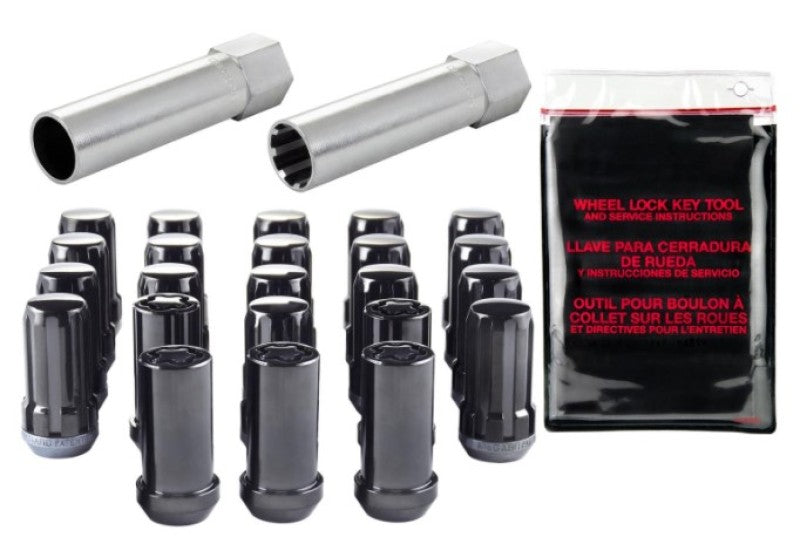 Load image into Gallery viewer, McGard SplineDrive Tuner 23-PC Jeep JL Install Kit w/Locks &amp; Tool (Cone) M14X1.5 / 22m Hex - Black

