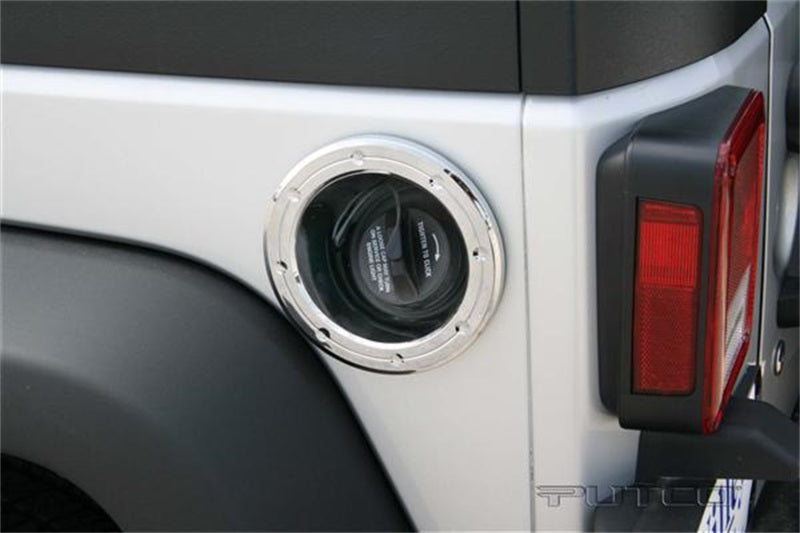 Load image into Gallery viewer, Putco 07-18 Jeep Wrangler (4 Door) Fuel Tank Door Cover
