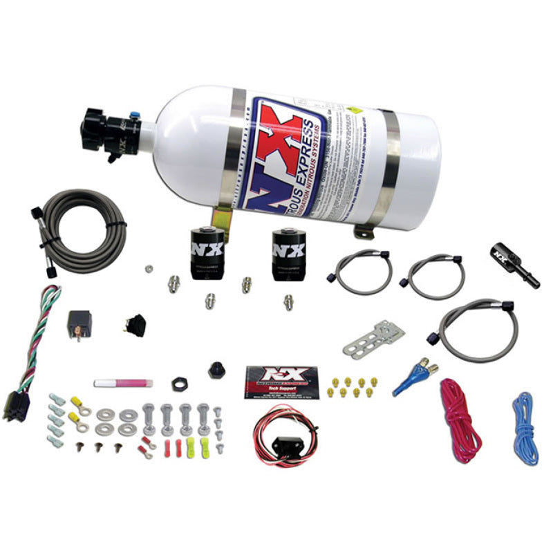 Load image into Gallery viewer, Nitrous Express Dodge Hemi/SRT8 Single Nozzle Fly By Wire Nitrous Kit (35-150HP) w/10lb Bottle
