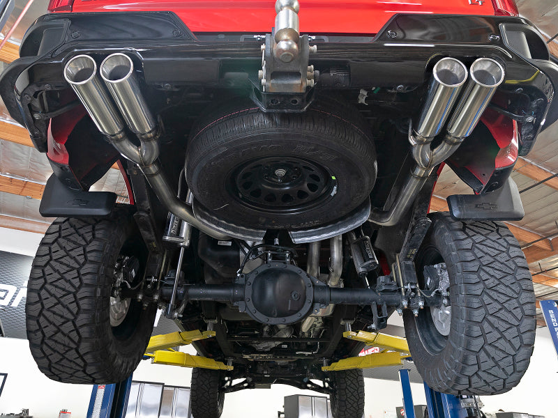 Load image into Gallery viewer, aFe Vulcan Series 3in 304SS Exhaust Cat-Back Exh w/ Pol Tips 2019 GM Silverado / Sierra 1500 V8-5.3L
