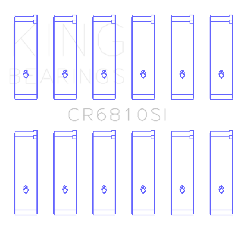 Load image into Gallery viewer, King Engine Bearings Chrysler 215 (Size .026) Connecting Rod Bearings (Set of 6)
