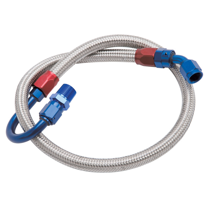 Load image into Gallery viewer, Edelbrock Fuel Line Braided Stainless for SBF ( Use w/ 8134 )
