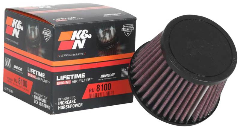 Load image into Gallery viewer, K&amp;N Universal Clamp-On Air Filter 2-1/2in FLG / 4-1/2in B / 3-1/2in T / 3-3/16in H

