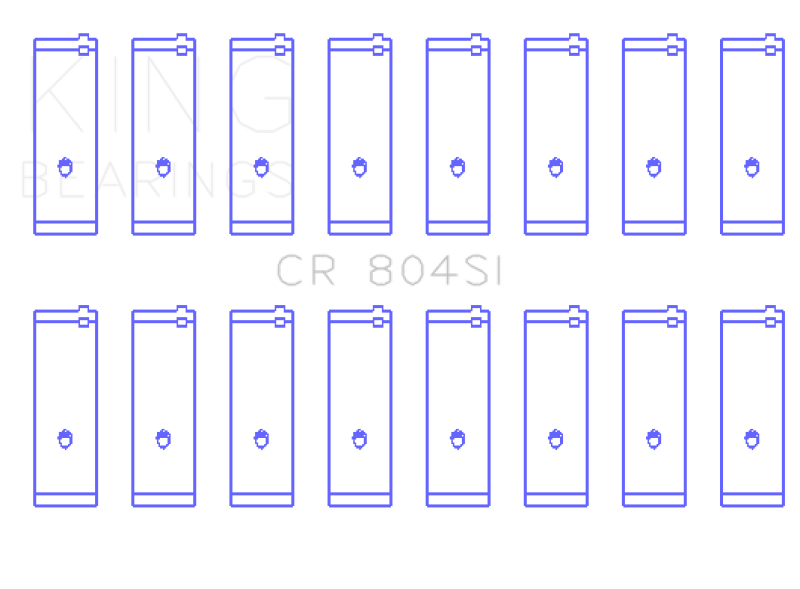 Load image into Gallery viewer, King Engine Bearings Ford 260CI/289CI/302 5.0L (Size 020) Windsor Connecting Rod Bearing Set
