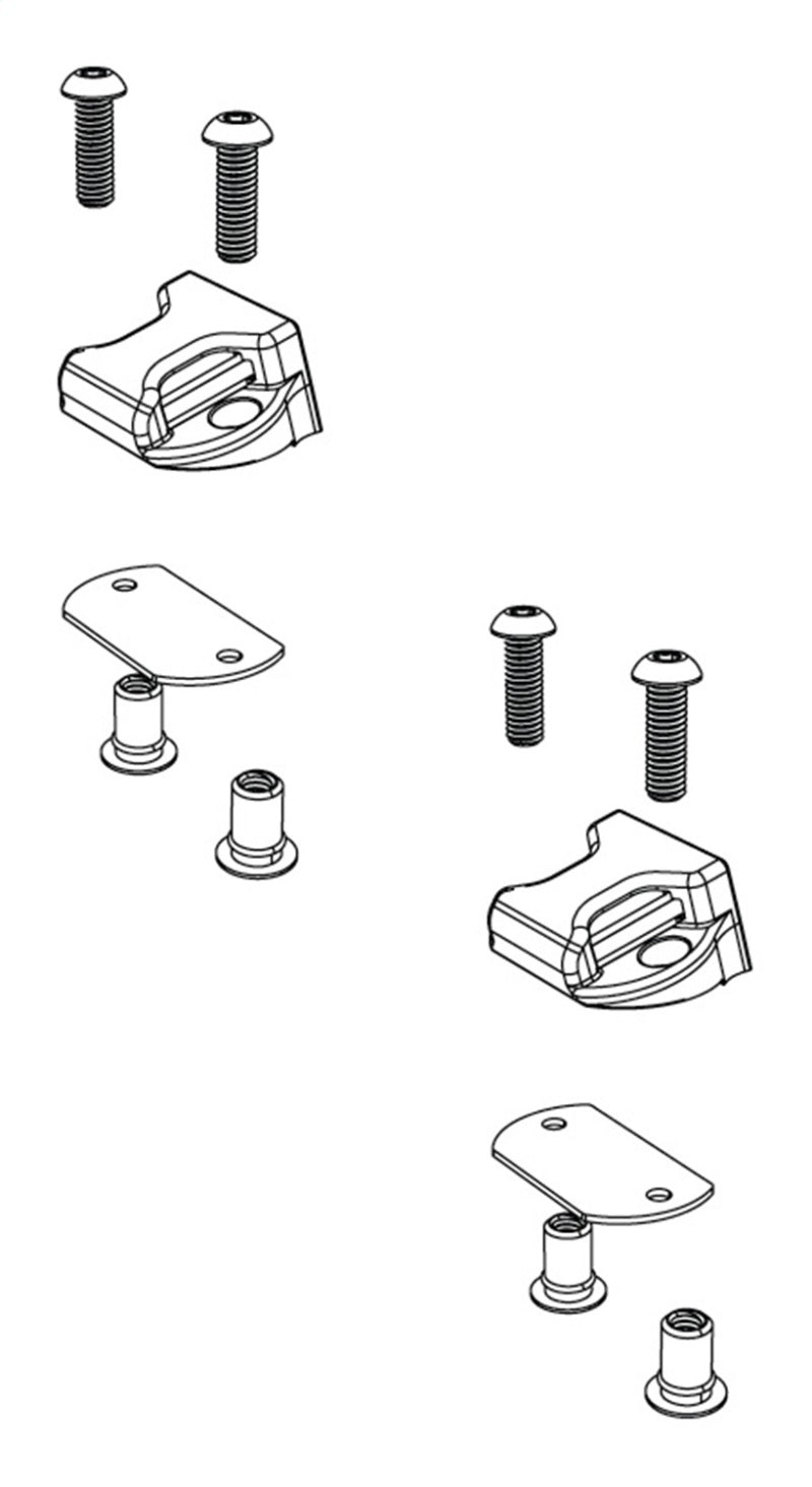 Load image into Gallery viewer, BAK BAKFlip Top Side Buckle End Clips Qty 2 (w/ Hardware)
