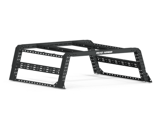 Road Armor Universal 5-1/2-6ft Beds TRECK Adj Bed Rack Strap/Rails - Tex Blk (w/o Brackets)