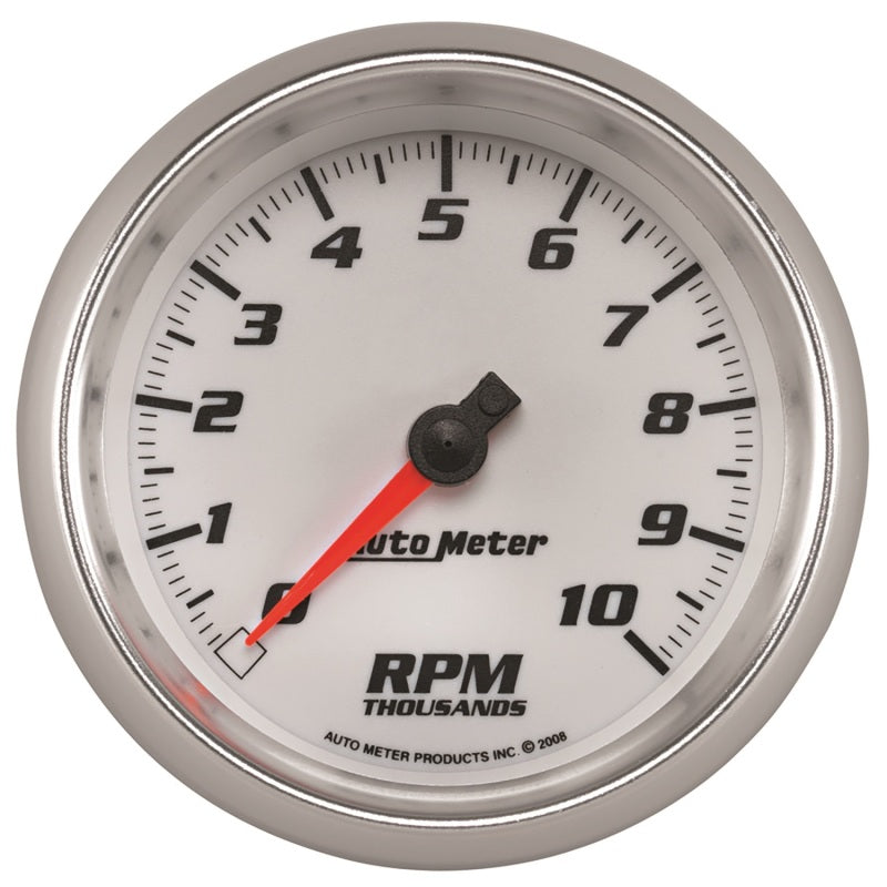 Load image into Gallery viewer, Autometer Pro-Cycle Gauge Tachometer 3 3/8in 10K Rpm White
