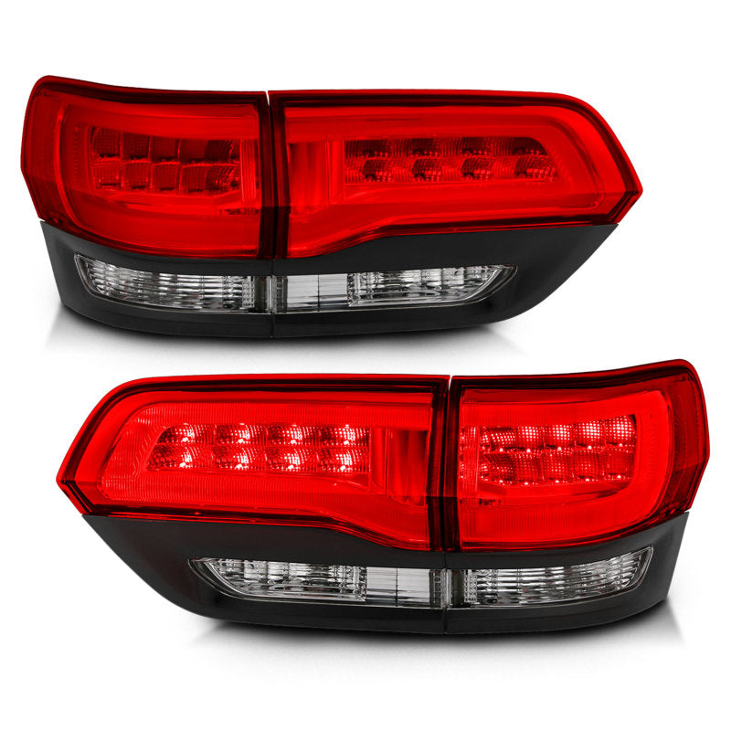 Load image into Gallery viewer, ANZO 2014-2016 Jeep Grand Cherokee LED Taillights Red/Clear
