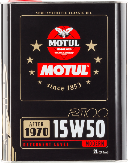 Motul 15W50 Classic 2100 Oil - 10x2L