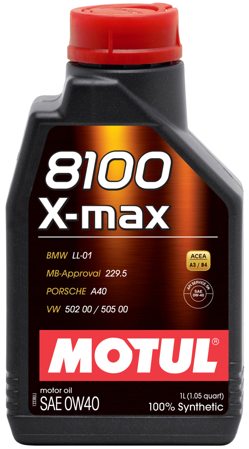 Load image into Gallery viewer, Motul 1L Synthetic Engine Oil 8100 0W40 X-MAX - Porsche A40
