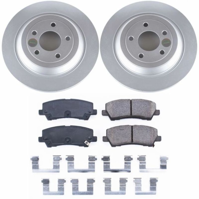 Load image into Gallery viewer, Power Stop 15-19 Ford Mustang Rear Z17 Evolution Geomet Coated Brake Kit
