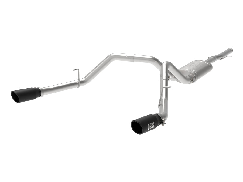 Load image into Gallery viewer, aFe Apollo GT Series 3 IN 409 SS Cat-Back Exhaust System w/ Black Tip GM Sierra 1500 09-18
