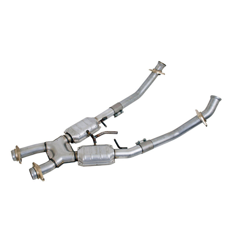 Load image into Gallery viewer, BBK 94-95 Mustang 5.0 High Flow X Pipe With Catalytic Converters - 2-1/2
