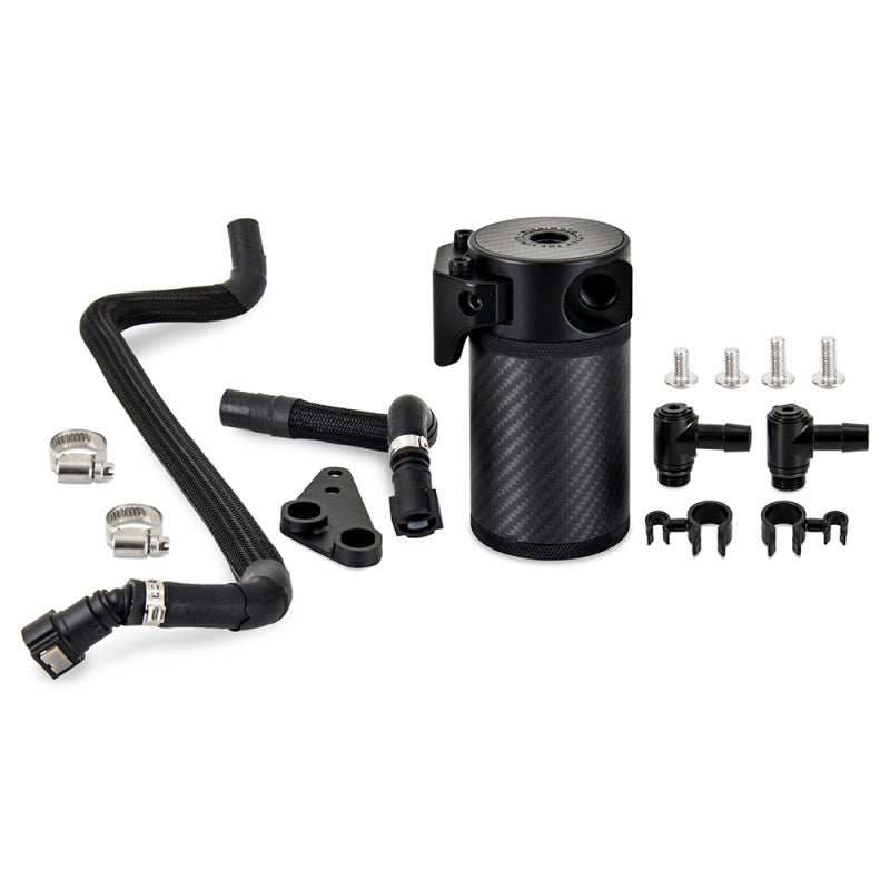 Load image into Gallery viewer, Mishimoto 2020+ Chevrolet Corvette C8 Baffled Oil Catch Can Kit (PCV Side) - Carbon Fiber
