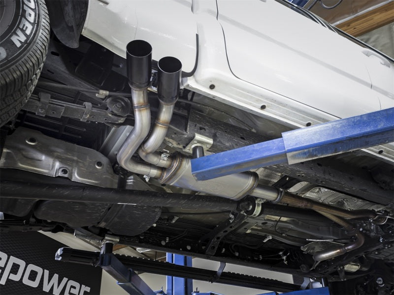 Load image into Gallery viewer, aFe Rebel Exhausts Cat-Back SS 16 Toyota Tacoma V6-3.5L w/ Black Tips
