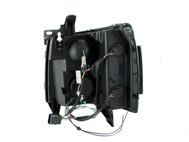 Load image into Gallery viewer, ANZO 2007-2013 Chevrolet Silverado 1500 Projector Headlights w/ Halo Black
