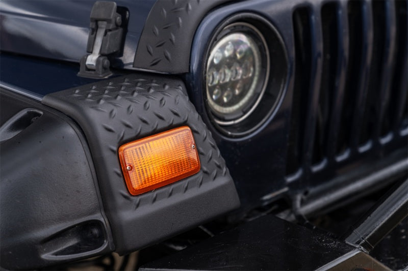 Load image into Gallery viewer, Bushwacker 97-06 Jeep Wrangler Trail Armor Front Corners - Black
