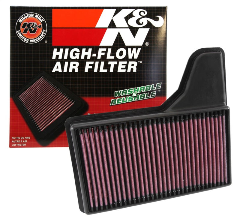 Load image into Gallery viewer, K&amp;N Replacement Panel Air Filter for 2015 Ford Mustang 2.3L L4/3.7L V6/5.0L V8
