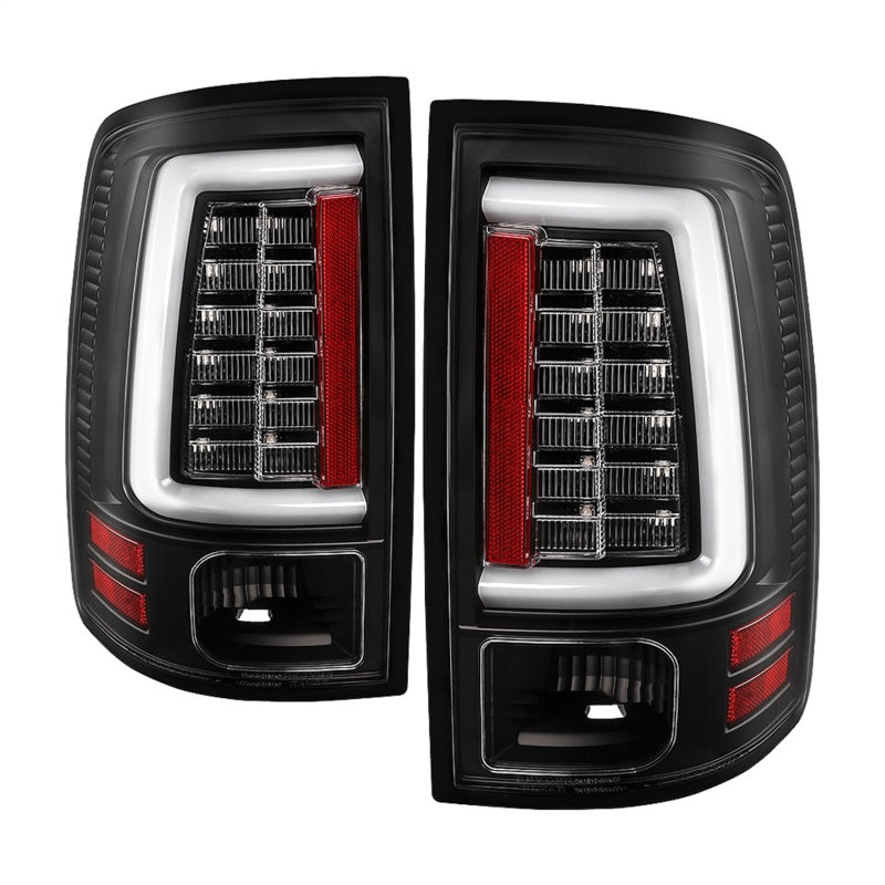 Load image into Gallery viewer, Spyder Dodge Ram 2013-2014 Light Bar LED Tail Lights - All Black ALT-YD-DRAM13V2-LED-BKV2
