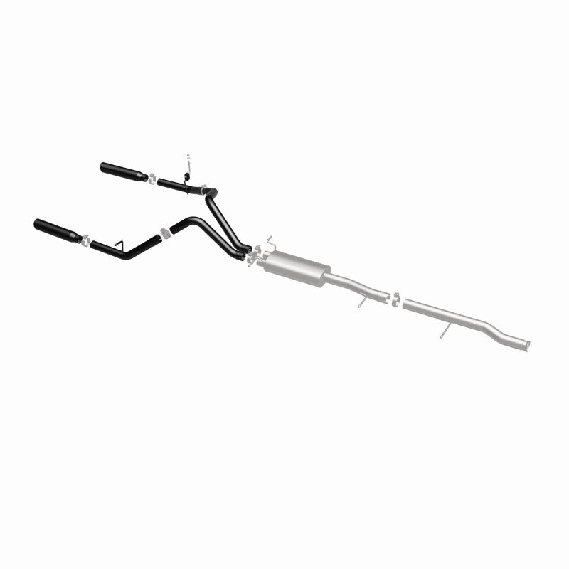 Load image into Gallery viewer, MagnaFlow SYS Cat-Back 3.5in Black Dual Split Rear Tips 10-13 Chevy Silverado / GMC Sierra 5.3L
