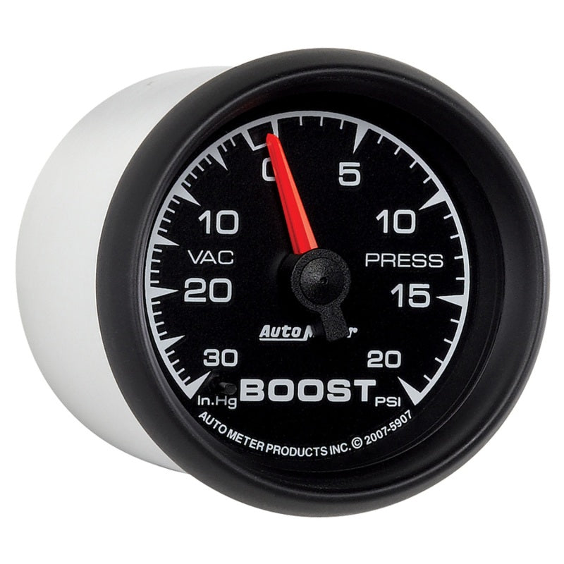 Load image into Gallery viewer, Autometer ES 52.4mm 30 In. HG/20 PSI Vacuum/Boost Gauge
