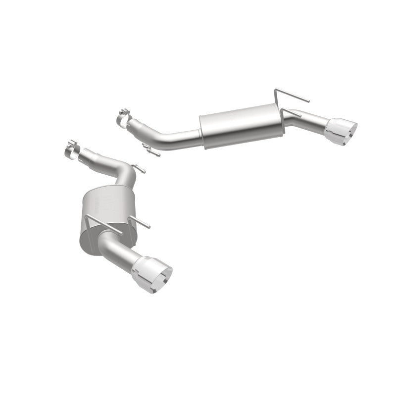 Load image into Gallery viewer, MagnaFlow Street Series Axle Back 14-15 Chevy Camaro 6.2L V8 SS Polished Dual Split Rear Exit
