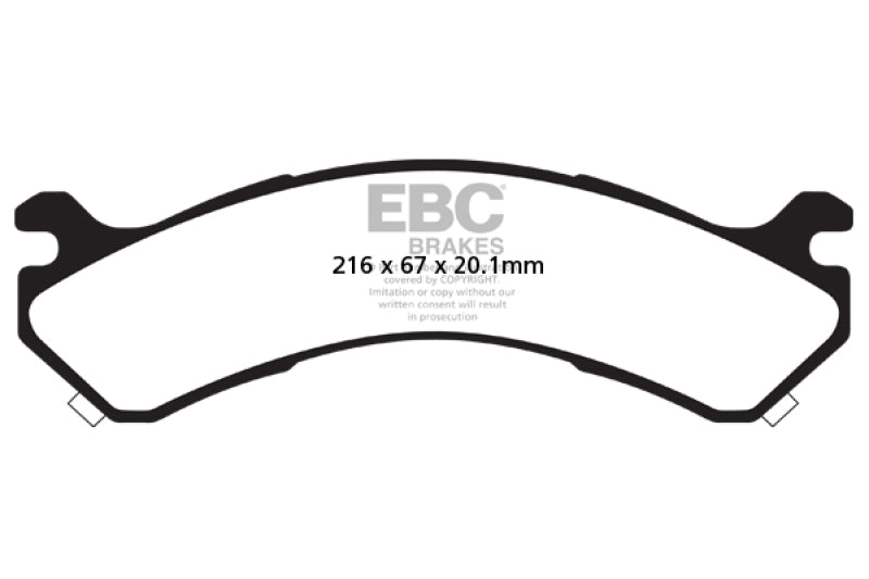 Load image into Gallery viewer, EBC 01-05 Chevrolet Silverado 3500 (2WD) Yellowstuff Rear Brake Pads
