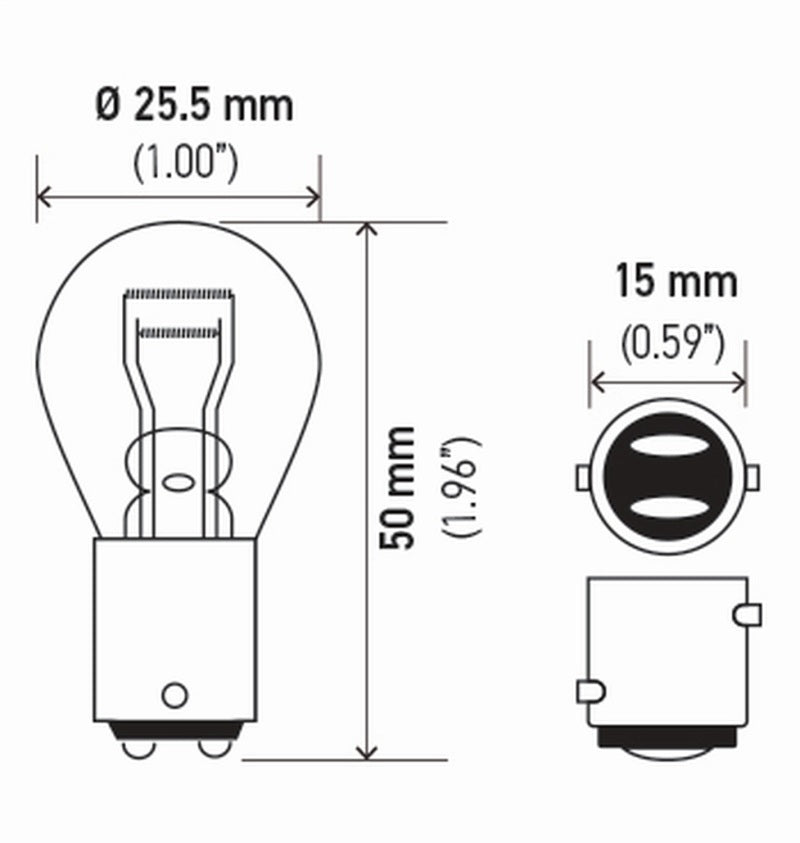 Load image into Gallery viewer, Hella Bulb 1157 12V 27/8W Ba9S S8 (2)
