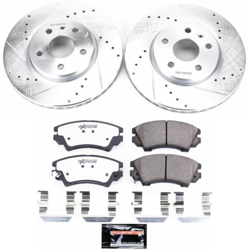 Load image into Gallery viewer, Power Stop 2017 Buick Regal Front Z26 Street Warrior Brake Kit
